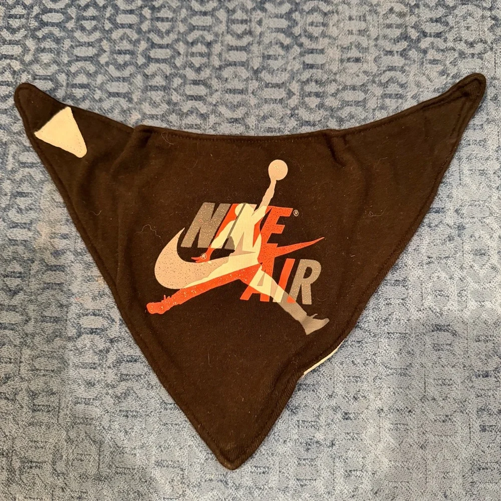 Nike Black Bandana Bib with Multicolor Air Logo